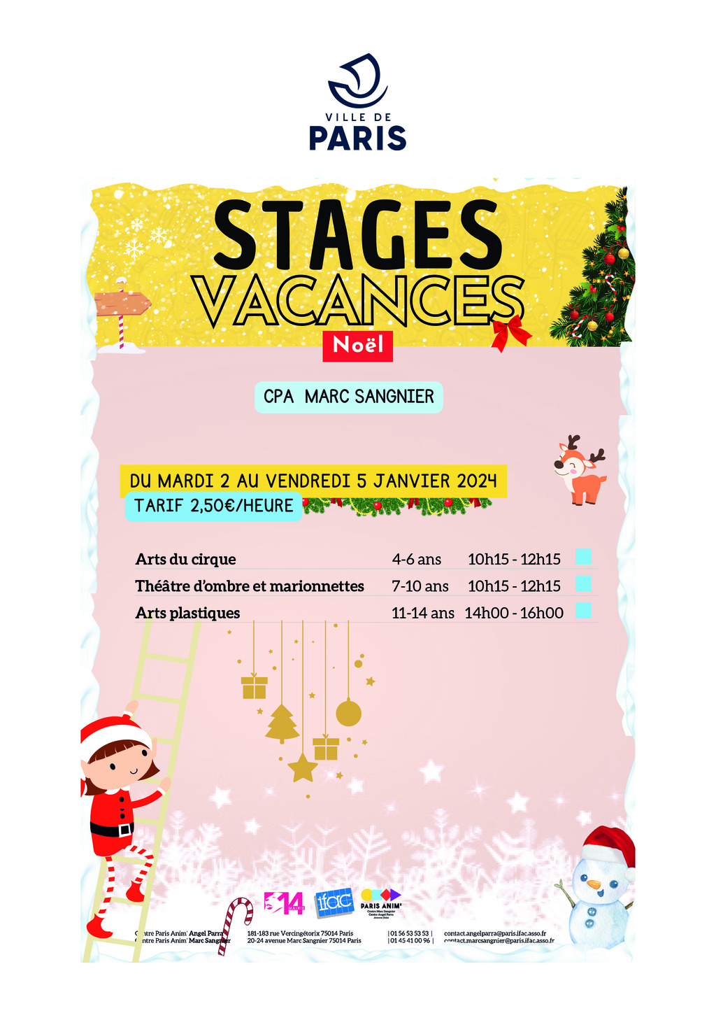 Stages vacances "NOËL"