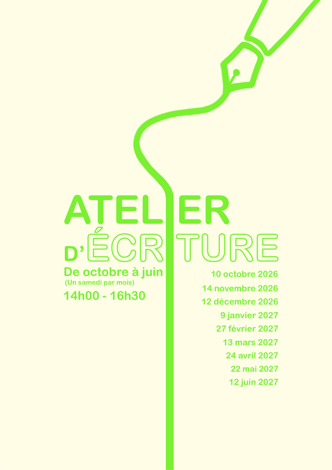 Ateliers mensuels d'écriture